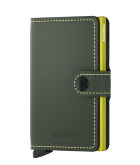 Secrid Miniwallet Matte GreenLime Front